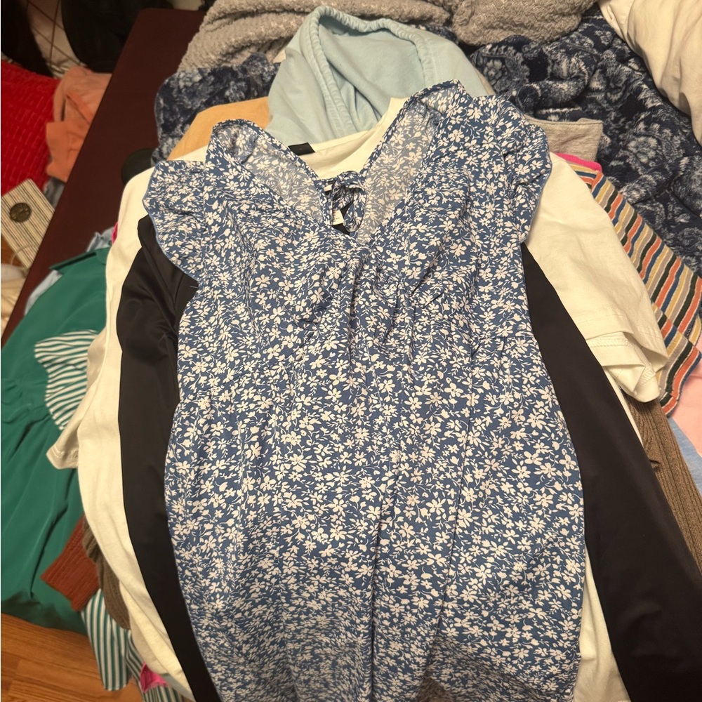 Floral Blue Dress